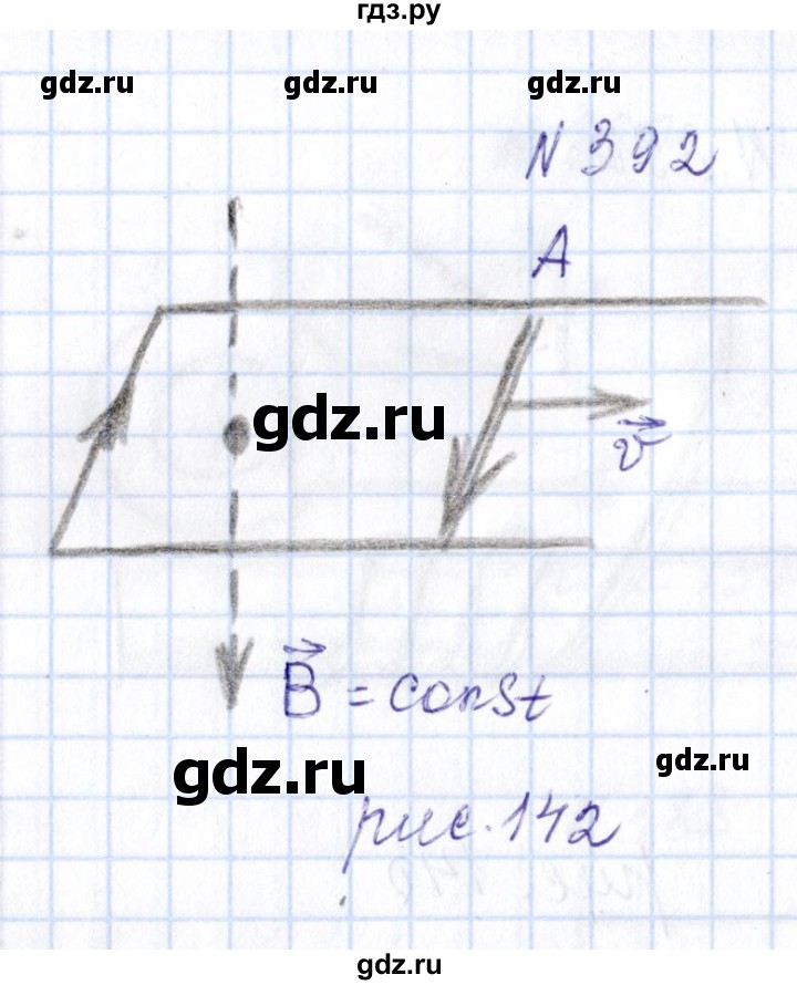 ГДЗ по физике 10 класс Громов   упражнение - 392, Решебник