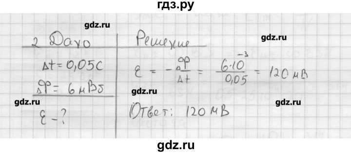 ГДЗ по физике 11 класс Касьянов  Базовый уровень задача / параграф 21 - 2, Решебник 