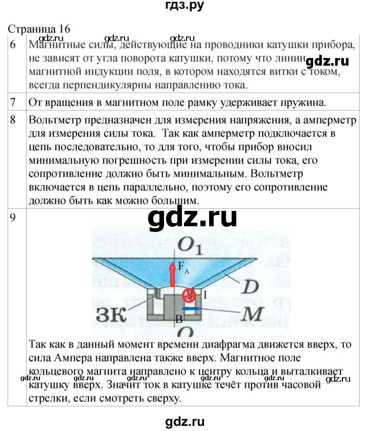 ГДЗ по физике 11 класс  Мякишев  Базовый и углубленный уровень страница - 16, Решебник 2024