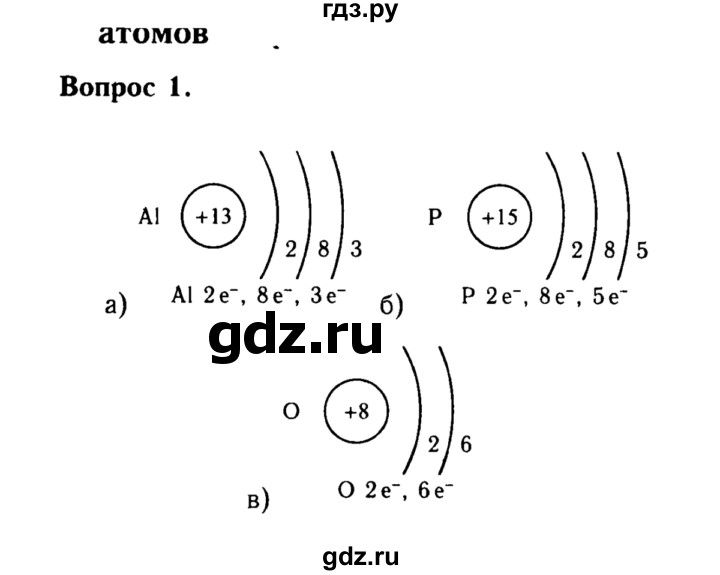 ГДЗ по химии 8 класс  Габриелян   глава 1 / §8 - 1, Решебник №2 к учебнику 2015