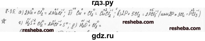 ГДЗ по химии 8 класс  Кузнецова задачник  8 глава - 8.35, Решебник