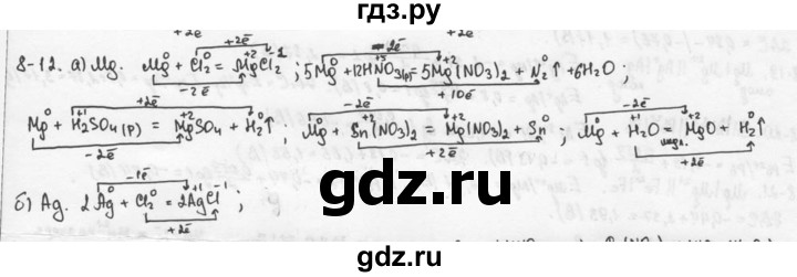 ГДЗ по химии 9 класс  Кузнецова задачник  глава 8 - 12, Решебник №1