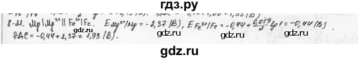 ГДЗ по химии 9 класс  Кузнецова задачник  глава 8 - 21, Решебник №1