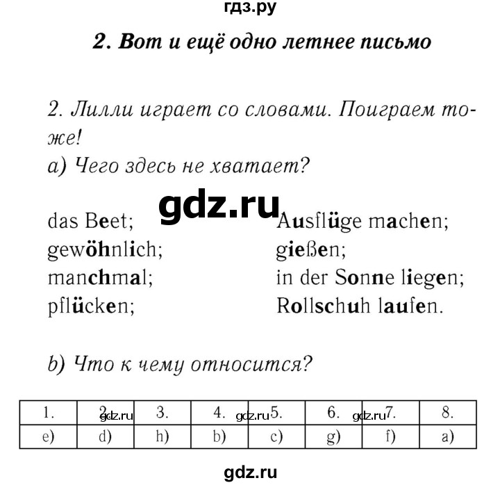 ГДЗ по немецкому языку 4 класс  Бим   часть 1, страница - 27, Решебник №3