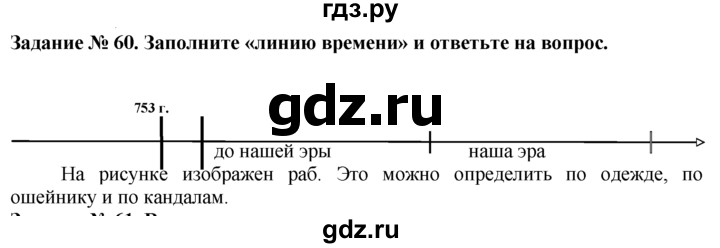 ГДЗ Часть 2 / Задание 60 История 5 Класс Рабочая Тетрадь Годер