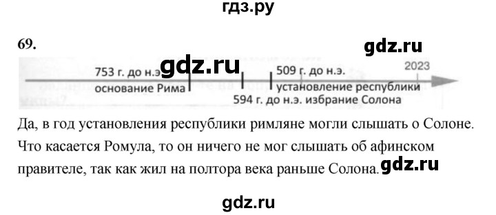 ГДЗ по истории 5 класс  Годер рабочая тетрадь (Вигасин)  часть 2 / задание - 69, Решебник к тетради 2023