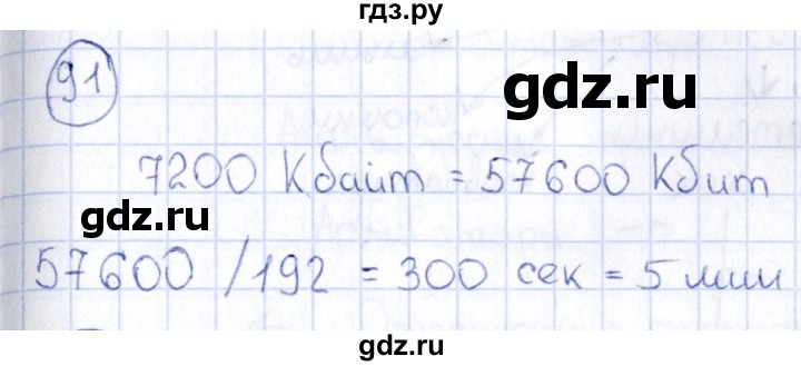 ГДЗ по информатике 8 класс  Босова рабочая тетрадь икт  номер - 91, Решебник