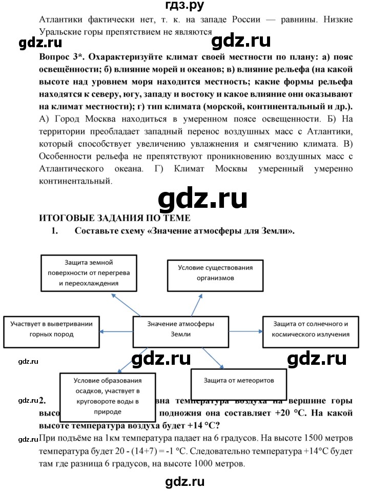 ГДЗ по географии 6 класс  Герасимова   страница - 77, Решебник 2019