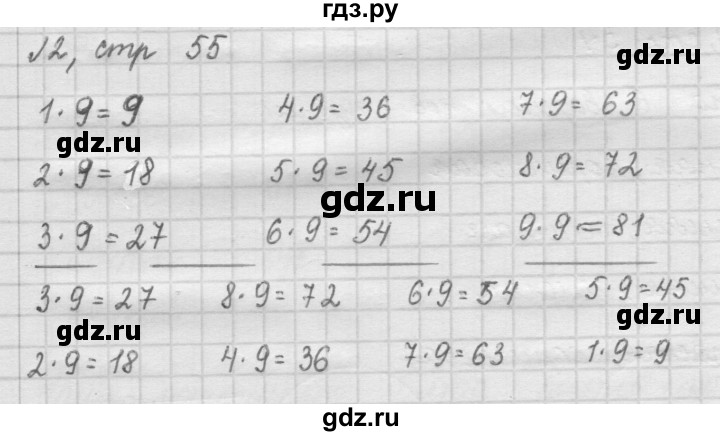 ГДЗ по математике 2 класс Рудницкая   часть 2 (страница) - 55, Решебник №2 к учебнику 2016