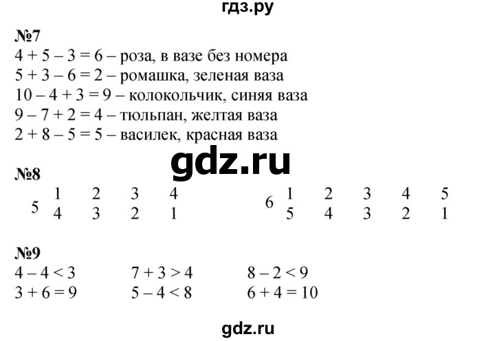 ГДЗ по математике 1 класс  Дорофеев   часть 2 (страница) - 20, Решебник 2023