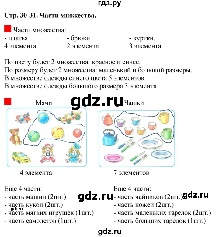 ГДЗ по математике 1 класс  Дорофеев   часть 1 (страница) - 30, Решебник 2015