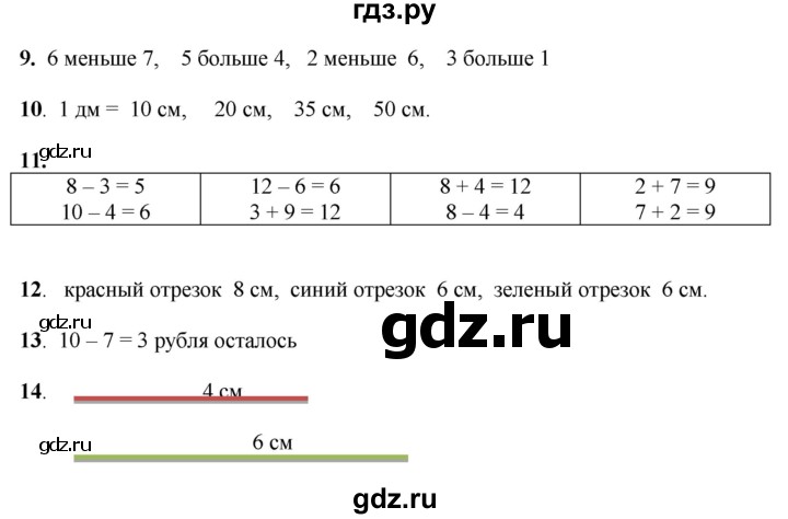 ГДЗ по математике 1 класс  Рудницкая   часть 1. страница - 100, Решебник к учебнику 2023