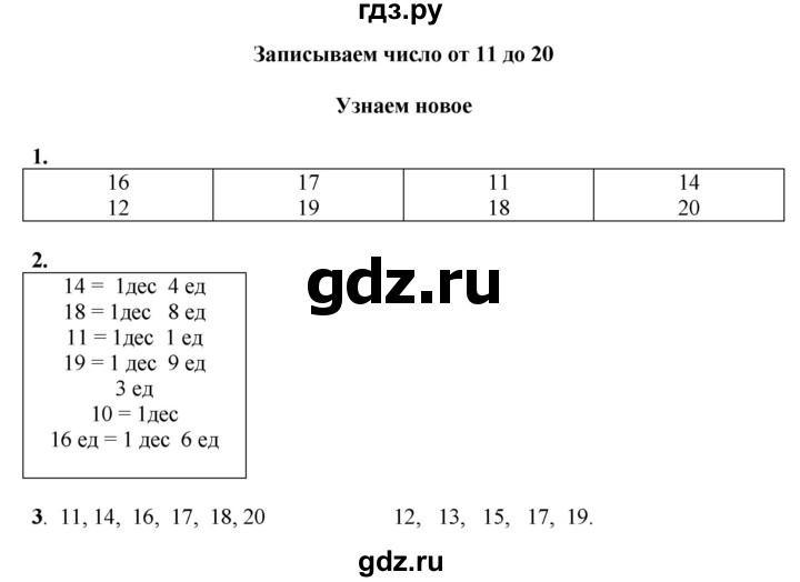 ГДЗ по математике 1 класс  Рудницкая   часть 1. страница - 92, Решебник к учебнику 2023