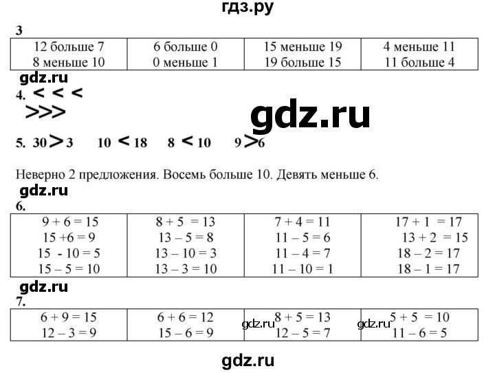 ГДЗ по математике 1 класс  Рудницкая   часть 2. страница - 65, Решебник к учебнику 2023