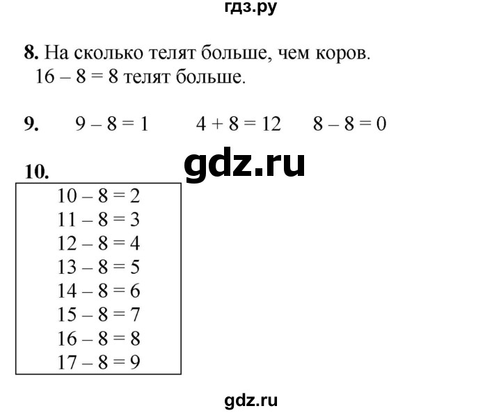 ГДЗ по математике 1 класс  Рудницкая   часть 2. страница - 95, Решебник к учебнику 2023