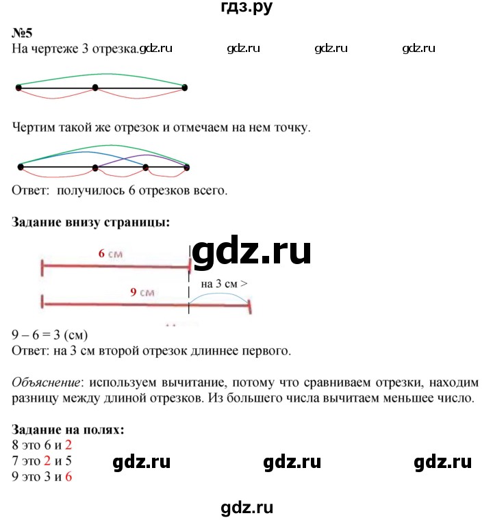 ГДЗ по математике 1 класс  Моро   часть 2. страница - 33, Решебник №1 2016