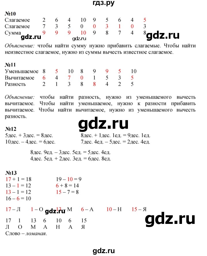 ГДЗ по математике 1 класс  Моро   часть 2. страница - 103, Решебник №1 2023
