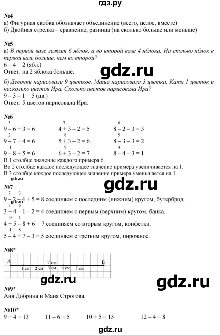 ГДЗ по математике 1 класс  Петерсон   часть 3 - Урок 16, Решебник к учебнику 2023