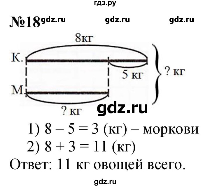 ГДЗ по математике 1 класс  Петерсон   повторение - 18, Решебник №1 к учебнику 2022 6-е изд.