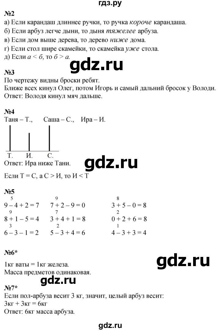 ГДЗ по математике 1 класс  Петерсон  Углубленный уровень часть 3 - Урок 8, Решебник 2025 (2024) (углубленный уровень)