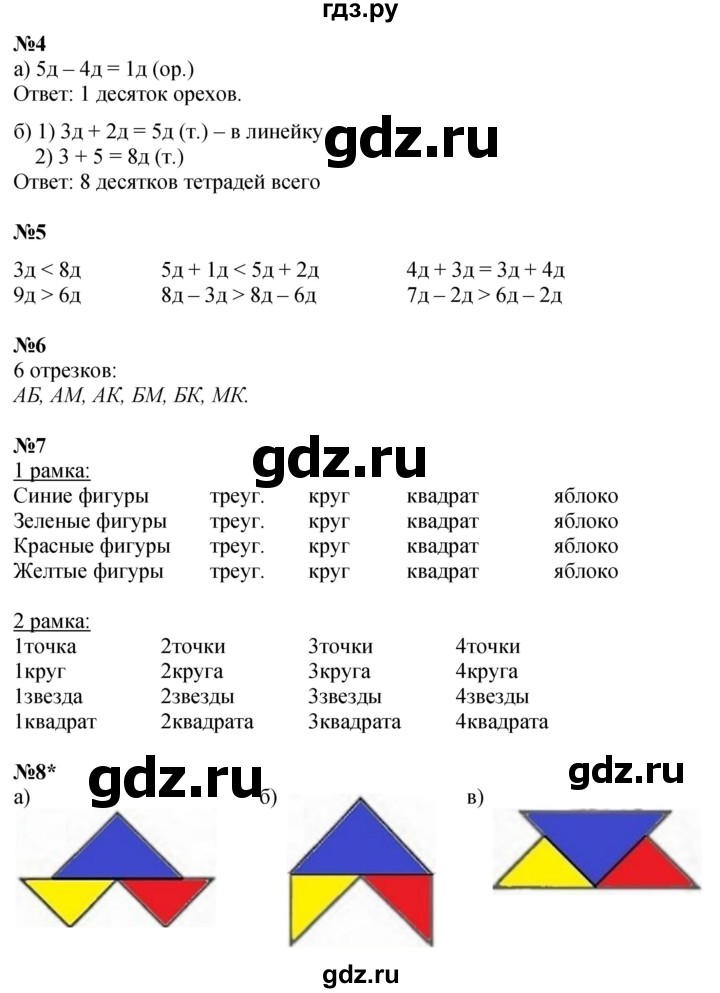 ГДЗ по математике 1 класс  Петерсон  Углубленный уровень часть 3 - Урок 24, Решебник 2025 (2024) (углубленный уровень)