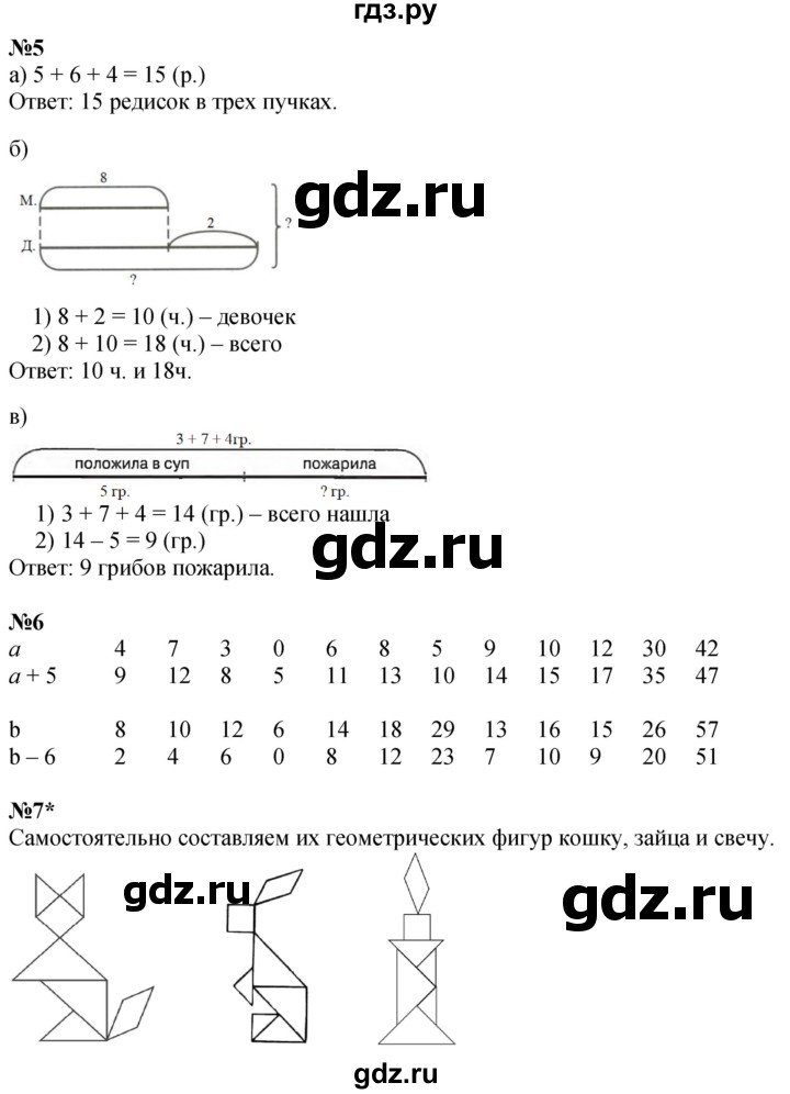 ГДЗ по математике 1 класс  Петерсон  Углубленный уровень часть 3 - Урок 43, Решебник 2025 (2024) (углубленный уровень)