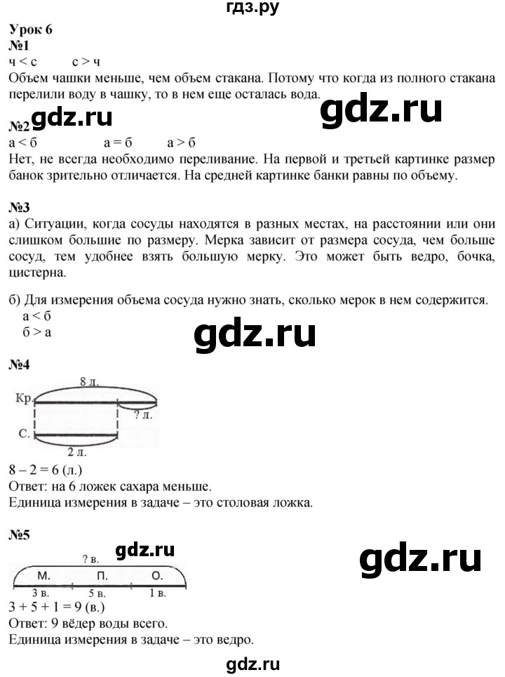 ГДЗ по математике 1 класс  Петерсон  Углубленный уровень часть 3 - Урок 6, Решебник 2025 (2024) (углубленный уровень)
