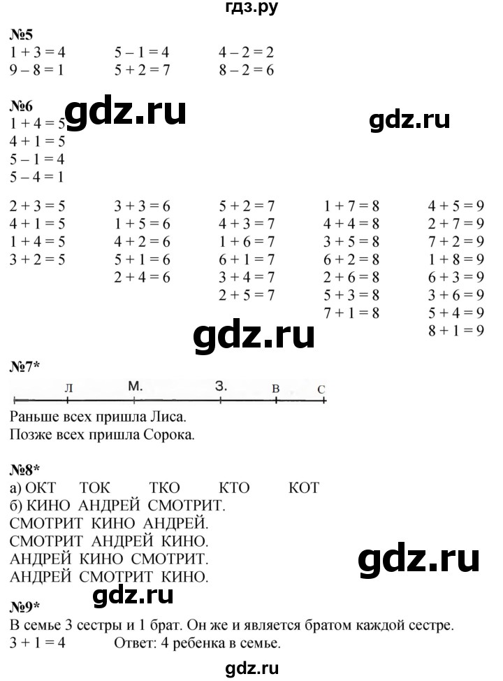 ГДЗ по математике 1 класс  Петерсон  Углубленный уровень часть 3 - Урок 10, Решебник 2024 (учебник-тетрадь)