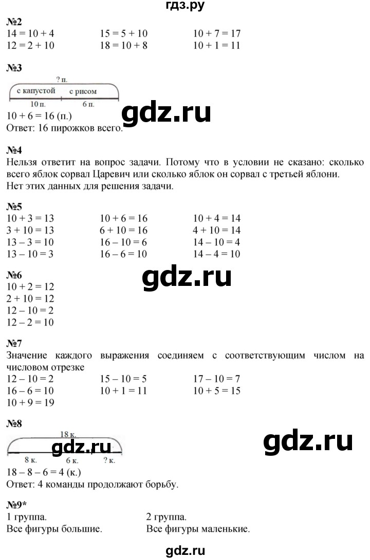 ГДЗ по математике 1 класс  Петерсон  Углубленный уровень часть 3 - Урок 29, Решебник №1 2022 6-е изд.