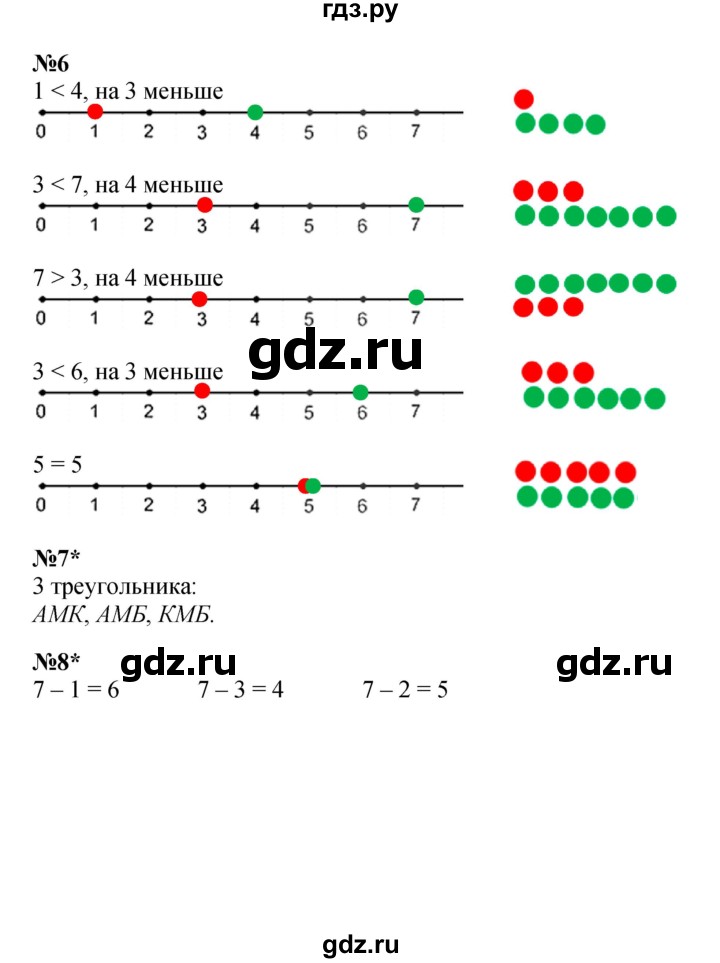 ГДЗ по математике 1 класс  Петерсон  Углубленный уровень часть 2 - Урок 5, Решебник 2022 4-е изд.