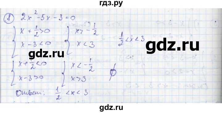 ГДЗ по алгебре 8 класс Колягин рабочая тетрадь  §40 - 8, Решебник к тетради 2016