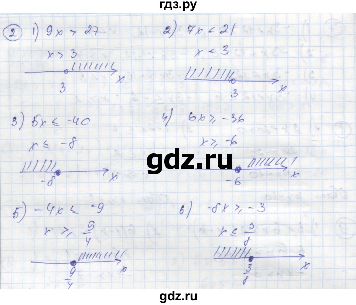 ГДЗ по алгебре 8 класс Колягин рабочая тетрадь  §8 - 2, Решебник к тетради 2016