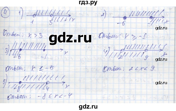 ГДЗ по алгебре 8 класс Колягин рабочая тетрадь  §9 - 4, Решебник к тетради 2016