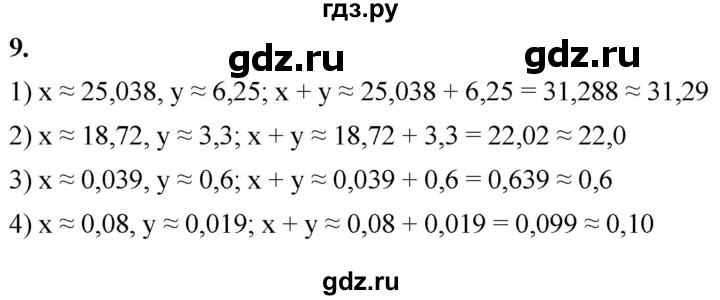 ГДЗ по алгебре 8 класс Колягин рабочая тетрадь  §15 - 9, Решебник к тетради 2023