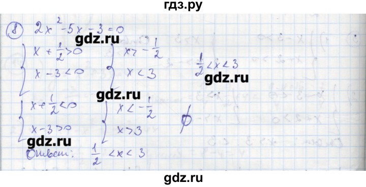 ГДЗ по алгебре 8 класс Колягин рабочая тетрадь  §40 - 8, Решебник