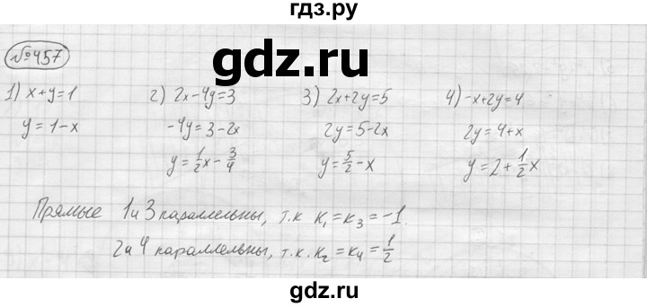 ГДЗ по алгебре 9 класс  Колягин   задание - 457, решебник