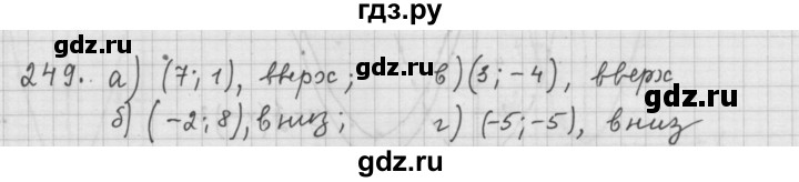 ГДЗ по алгебре 9 класс  Дорофеев   номер - 249, Решебник к учебнику 2015
