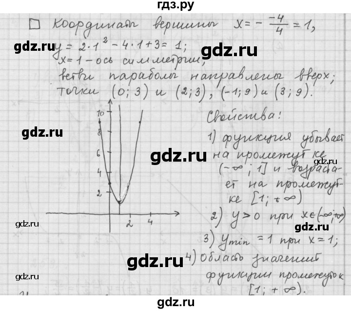 ГДЗ по алгебре 9 класс  Дорофеев   задание после теории / глава 2 - 2.4, Решебник к учебнику 2015