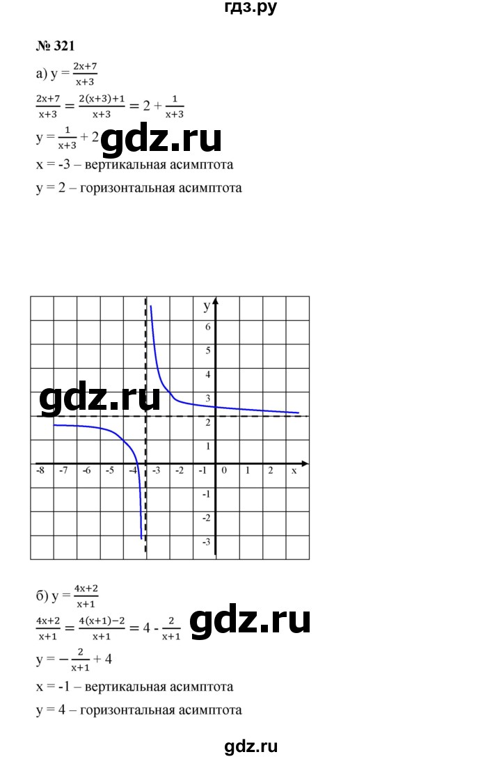 ГДЗ по алгебре 9 класс  Дорофеев   номер - 321, Решебник к учебнику 2019