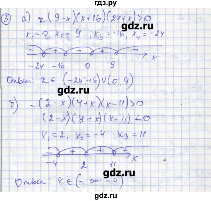ГДЗ по алгебре 9 класс Миндюк рабочая тетрадь  параграф 13 - 3, Решебник