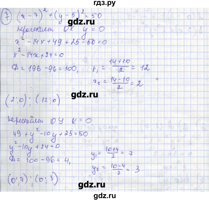 ГДЗ по алгебре 9 класс Миндюк рабочая тетрадь  параграф 14 - 7, Решебник