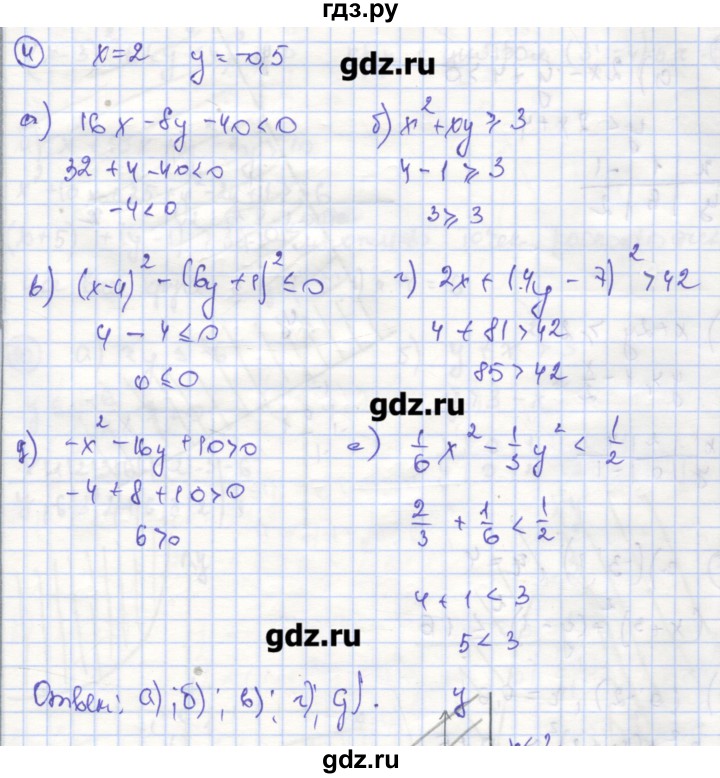 ГДЗ по алгебре 9 класс Миндюк рабочая тетрадь  параграф 18 - 4, Решебник