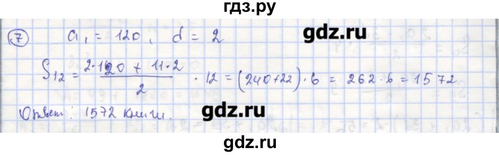 ГДЗ по алгебре 9 класс Миндюк рабочая тетрадь  параграф 22 - 7, Решебник