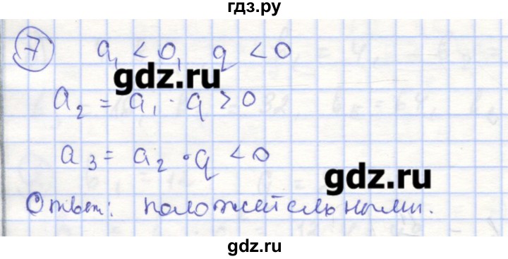 ГДЗ по алгебре 9 класс Миндюк рабочая тетрадь  параграф 23 - 7, Решебник