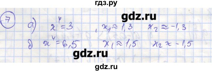 ГДЗ по алгебре 9 класс Миндюк рабочая тетрадь  параграф 8 - 7, Решебник