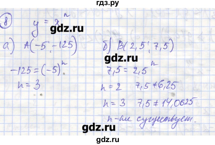 ГДЗ по алгебре 9 класс Миндюк рабочая тетрадь  параграф 8 - 8, Решебник