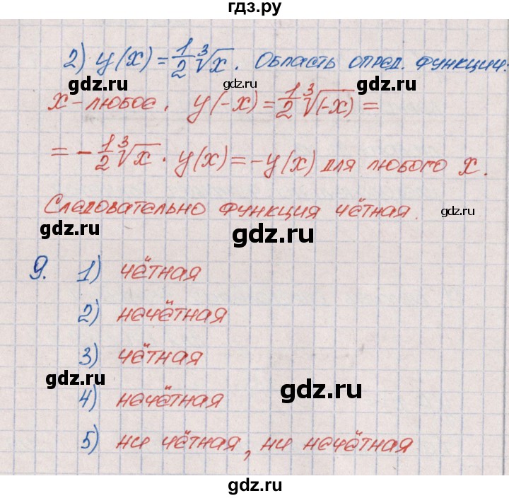 ГДЗ по алгебре 9 класс  Колягин рабочая тетрадь  страница - 57, Решебник