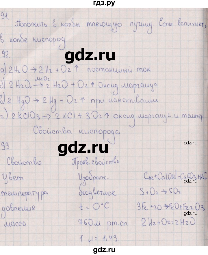 ГДЗ по химии 8 класс Габрусева рабочая тетрадь Базовый уровень страница - 32, Решебник №1 (2016)