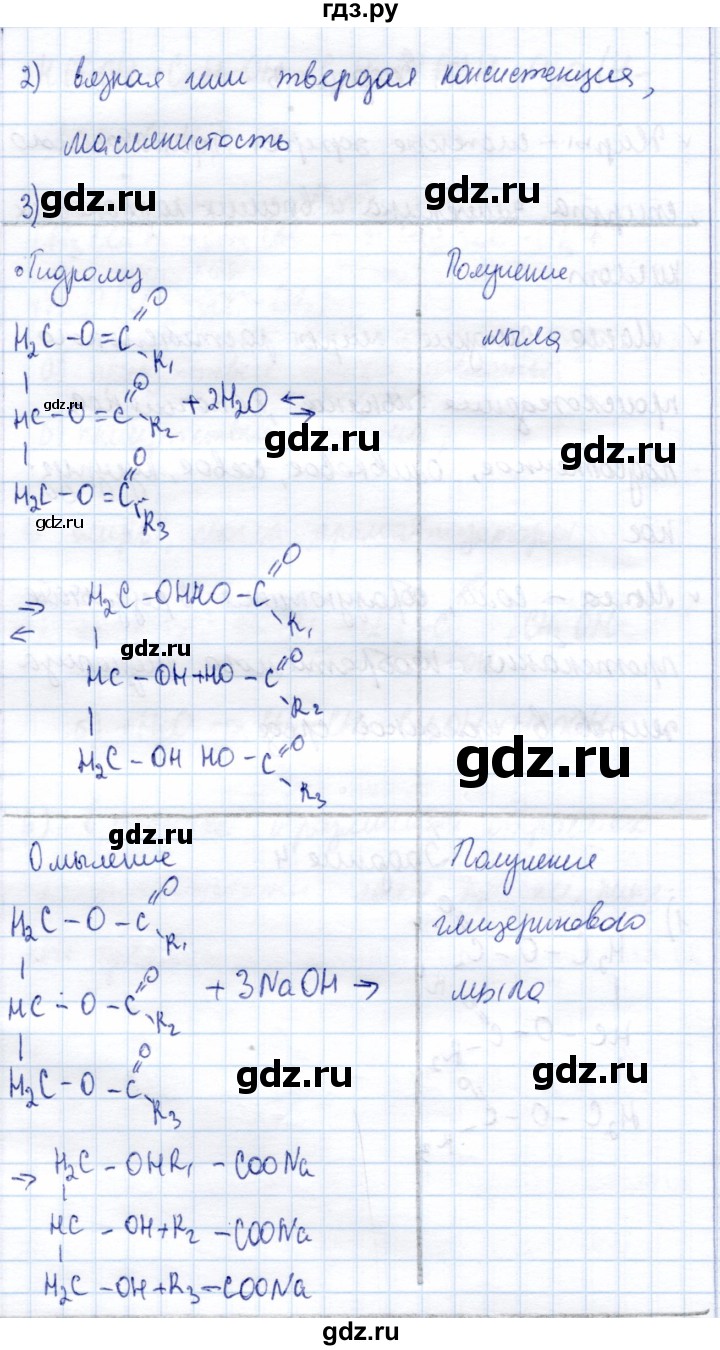 ГДЗ по химии 10 класс Габриелян рабочая тетрадь, тестовые задания ЕГЭ Базовый уровень сложные эфиры. Жиры - 4, Решебник