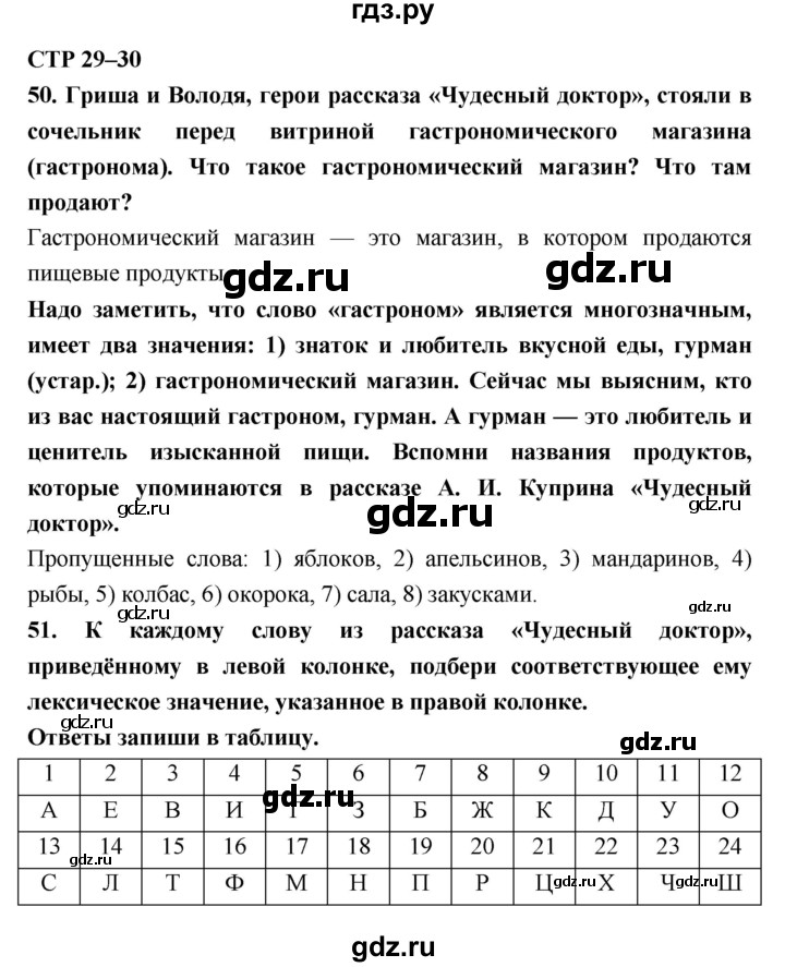 ГДЗ по литературе 6 класс Ахмадуллина рабочая тетрадь (Полухина, Коровина)  часть 1. страница - 29, Решебник 2016